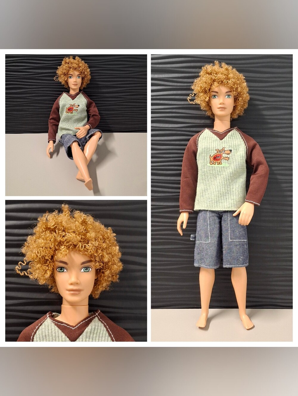 Mattel My Scene Bryant Doll Articulated Rooted Curly Hair Original Clothing 2002